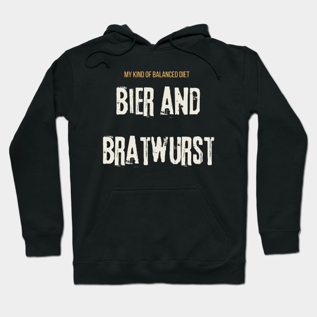 Bier and Bratwurst Hoodie by ravensart